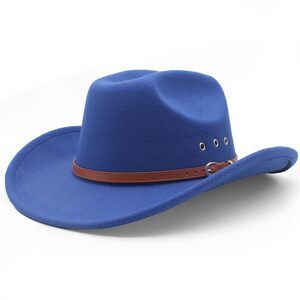 9513 Cowboy Hat For Women And Men Felt Wide Brim Classic Outdoor Fedora